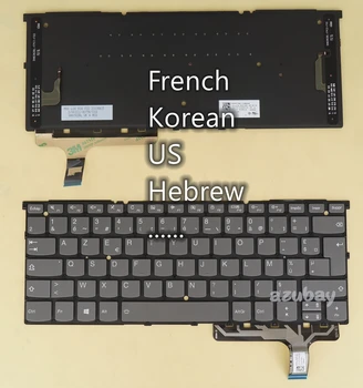 Американская Иврит Корейская Французская клавиатура для Lenovo SN20T10957 SN20T10904 SN20T10933 SN20T10967 PP2SXB -FR/ -KO/-HB/ -US с подсветкой