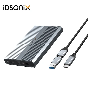 iDsonix SSD Case m.2 Чехол Для жесткого диска Macbook Внешний Ssd-накопитель С двойным протоколом NVMe Type C SATA NGFF Чехол Для жесткого диска Для MAC