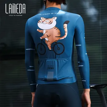 LAMEDA Профессиональная Велосипедная Майка С Длинным рукавом, Облегающая Велосипедная рубашка MTB Для Шоссейных Гонок, Велосипедная одежда Для Мужчин И Женщин, Универсальная