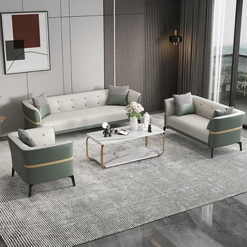 Роскошные диваны для гостиной, Современные Секционные Кожаные Европейские Диваны для Гостиной, Кровати, однотонные цвета, Комфортное кресло для отдыха, мебель для зала