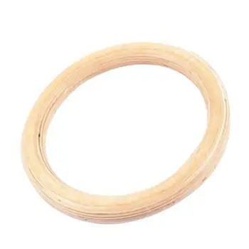 Деревянное кольцо, удобные для ежедневной переноски Гладкие Гимнастические кольца, Тренировочное кольцо для стадиона, кольцо для фитнеса, Кольцо для спортзала