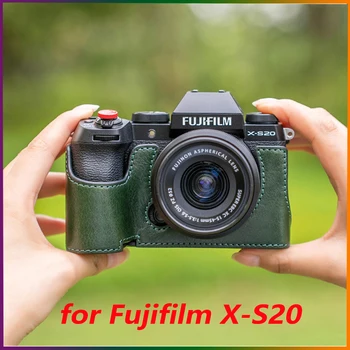 Чехол для камеры Fuji X-S20 XS20 Ручной работы из натуральной кожи, защитный чехол для камеры Fujifilm, сумка для камеры