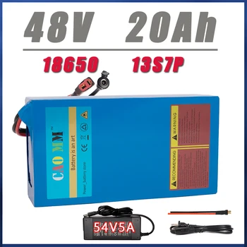 48V 20Ah Аккумулятор для электровелосипеда с зарядным устройством 5A, литиевый аккумулятор для электровелосипеда, для велосипеда, скутера, мотоцикла, Бесплатная доставка из США