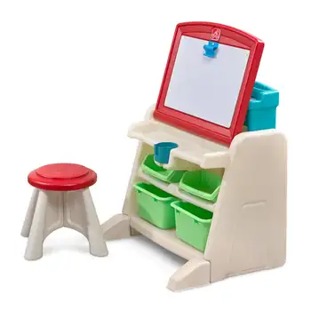  Стол-мольберт с табуреткой и большим количеством места для хранения игрушек