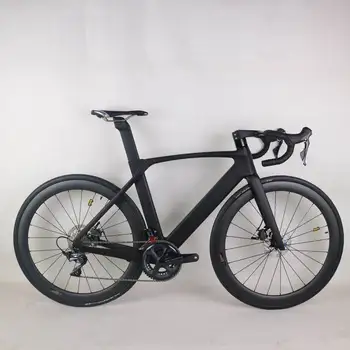 Дисковый Велотренажер Aero Road Bike TT-X34 Алюминиевое Колесо Со Скрытым кабелем SHI R8000 groupset алюминиевые колеса