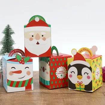 2020 Новый Год, Рождество, Коробка яблок, Креативная мультяшная коробка для упаковки фруктов мира, Рождественская подарочная коробка ZB274