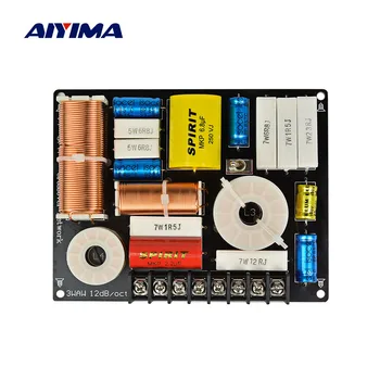 AIYIMA 280 Вт 3-Полосный Аудио Динамик Кроссовер Высоких + средних + низких частот Независимый Фильтр Делитель Частоты для Самодельного Динамика DIY 1 шт.