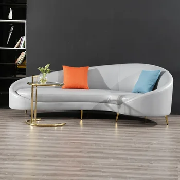 U-лучший новый современный стиль, бархатный угловой диван L sharp с ножкой matel для свадебной мебели