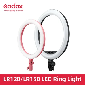 Godox LR120 LR150 Светодиодный Кольцевой Светильник, Кольцевая лампа, двухцветные Кольцевые Лампы 3000 K-6000 K для Видео, YouTube, Ringlight, Светильник для Макияжа