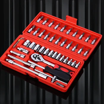 Набор торцевых ключей из 46 предметов, Быстрый Ремонт Xiaofei Auto, Комбинированный инструмент для Ремонта автомобилей, Храповая Отвертка