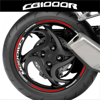 Наклейки на колеса мотоциклов в полоску, светоотражающие водонепроницаемые наклейки на шины, комплект для HONDA CB1000R CB1000 R cb1000r