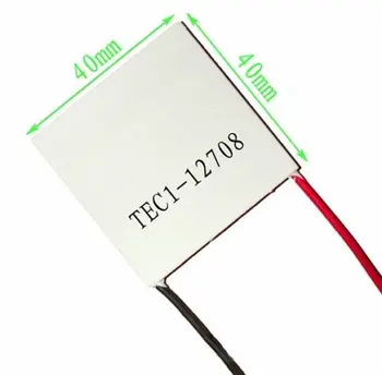 2 ШТ TEC1-12708 Радиатор Термоэлектрический охладитель Охлаждающий Модуль Пластины Пельтье