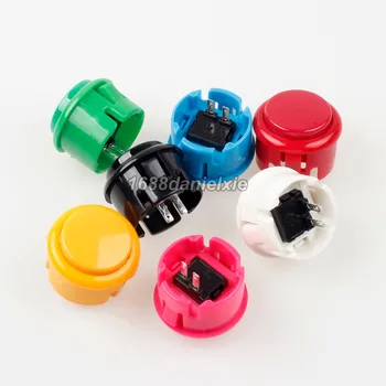 7x Новые OEM 30 мм Кнопочные кнопки Заменяют Аркадные Sanwa OBSF-30 Button Mame KOF Игровые Запчасти 7 цветов