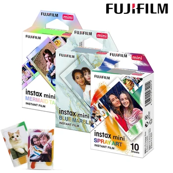 Оригинальная пленка Fujifilm Instax Mini FilmBini 11 с Распылением/Голубой Мрамор/Хвост Русалки Для Fuji Mini 11 8 9 7s 25 26 70 90 EVO