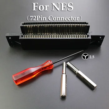 1 комплект для ремонта 72-контактного разъема NES и 2,5 мм драйвера бит безопасности для игровых слотов NES