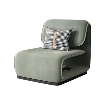 Скандинавский роскошный ленивый диван, минималистский креативный стул для отдыха, гостиная, небольшая квартира, одноместный тканевый диван, комбинированная мебель
