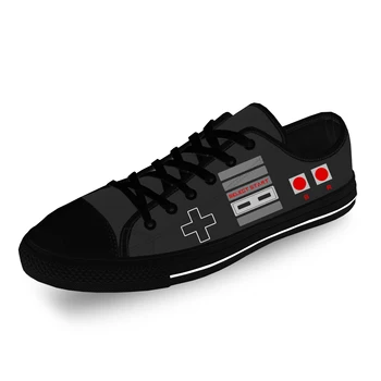 Контроллер Nintendo Nes, Кроссовки с низким берцем, Мужская Женская повседневная обувь для подростков, парусиновые кроссовки для бега с 3D принтом, легкая обувь