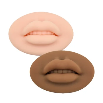 3D Тату для губ Премиум Мягкая силиконовая кожа для перманентного визажа Многоразовые Аксессуары для тренировки лица PMU