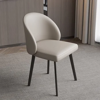 Итальянские обеденные стулья на черных металлических ножках Nordic Lounge Удобный современный дизайн Silla Home Decor GXR46XP