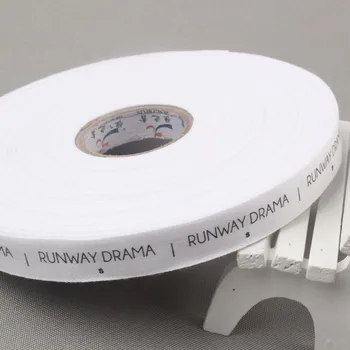 бирки с инструкциями на рулонах из чистого белого хлопка с принтом частного бренда 1000 шт. в рулоне