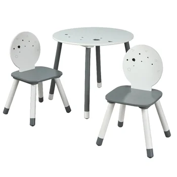 TMS Talori Детский стол и 2 стула, комплект из 3 предметов, мебель для детской комнаты