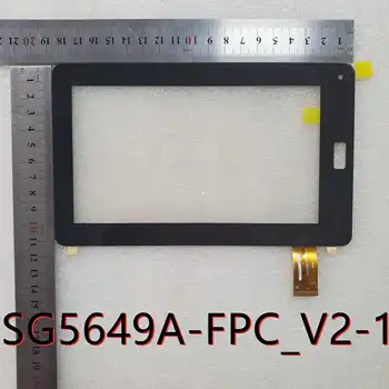 Черный 7-дюймовый сенсорный экран SG5649A-FPC_V2-1 с емкостным сенсорным экраном, ремонт и запасные части