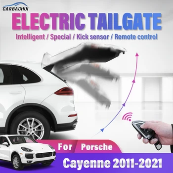 Автомобильная электрическая задняя дверь, Модифицированная Электрическая всасывающая дверь, Автоматический подъем багажника с электроприводом Для Porsche Cayenne 2011-2021
