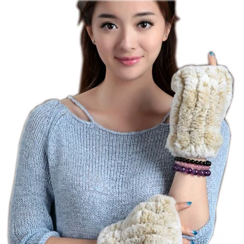 2021 новый дизайн, модные меховые перчатки luvas de inverno длиной 20 см из натурального кроличьего меха, женские зимние теплые перчатки со звездами, требуется оптовый агент
