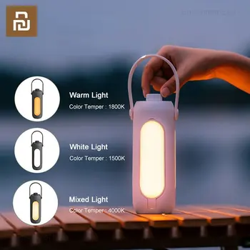 Xiaomi Youpin Camping Light Перезаряжаемая многофункциональная уличная лампа для палатки, атмосферная лампа, светодиодный портативный фонарик, аварийная лампа