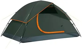 Походная палатка, водонепроницаемая семейная палатка со съемной дождевальной бабочкой и сумкой для переноски, легкая палатка с кольями для кемпинга, путешествий,