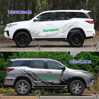 Автомобильные наклейки для Toyota Fortuner, линия талии на двери, персонализированные декоративные наклейки Fortuner, спортивные внедорожные наклейки на заказ