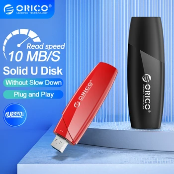 ORICO Новые Легкие и портативные USB-флешки USB2.0 4 ГБ Флеш-накопитель USB 2.0 Stick Pendrive Черный, Красный для внешнего хранилища