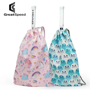 1-2 Упаковки Теннисная сумка Рюкзак для теннисной ракетки GreatSpeed Для Мужчин И Женщин, рюкзак на шнурке, Водонепроницаемый, для спортзала, для путешествий, Баскетбольная сумка