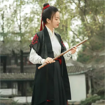 Китайский Традиционный Танцевальный костюм Для женщин, Восточная одежда Hanfu для взрослых, Сценический костюм Леди Династии Тан, костюм Древнего Фехтовальщика 90