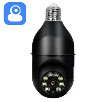 2MP 1080P YlLOT APP E27 Лампа с головным гнездом PTZ IP-купольная камера AI Humanoid Обнаружение Движения Автоматическое отслеживание Домофон Радионяня