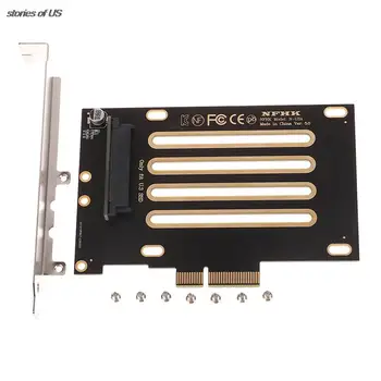 Горячая распродажа! PCIe x4 для SFF-8639 U.3 карта U.3 SSD U3 Комплект SFF-8639 для PCI-E 4.0 X4 Lane Хост-адаптер для материнской платы PM1735