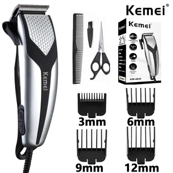 Kemei KM-4640 Профессиональная Парикмахерская Машинка Для Стрижки Волос, Проводной Электрический Триммер, Граффити, Машинка для стрижки Волос, Проводной резак для волос
