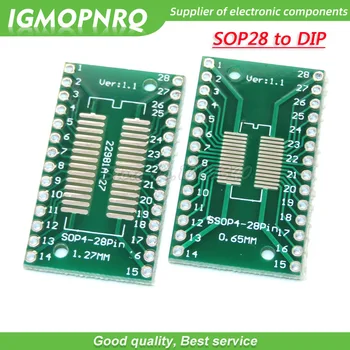 10ШТ TSSOP28 SSOP28 SOP28 к DIP28 Плата передачи DIP Pin Плата Адаптер Шага TSSOP-28 SSOP-28 SOP-28 к DIP-28