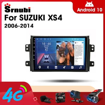 Srnubi Android 10 Автомобильный Радиоприемник Для Suzuki SX4 2006-2011 Мультимедийный Видеоплеер 2 Din 4G WIFI GPS Навигация Carplay DVD Головное устройство